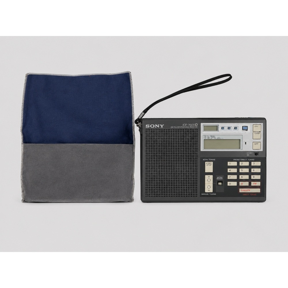 Vintage Sony ICF-7600D Portable World Band Receiver FM LW MW SW Radio Japan Gray